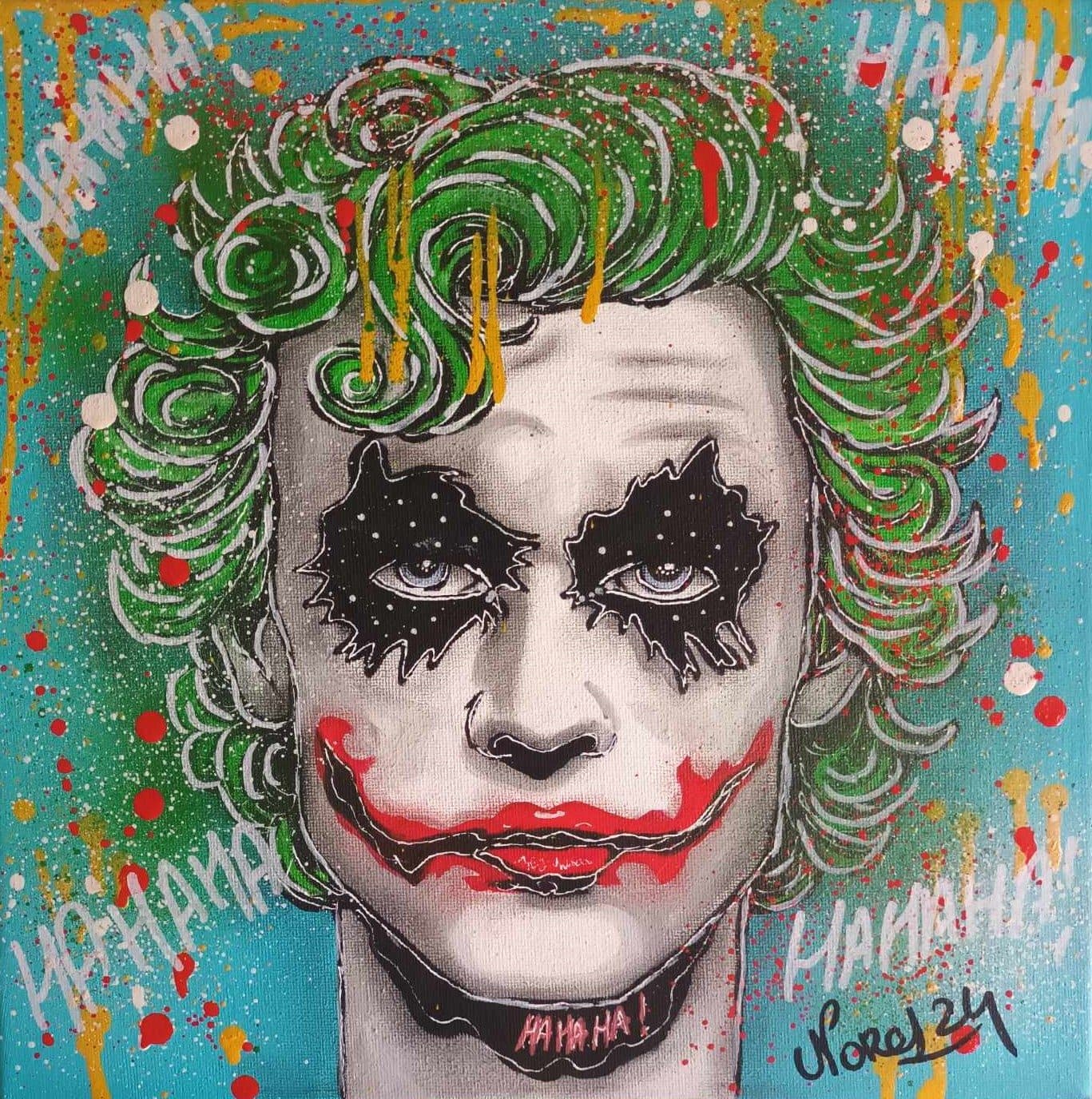 Portrait graphique du Joker dans l’univers Norel Art