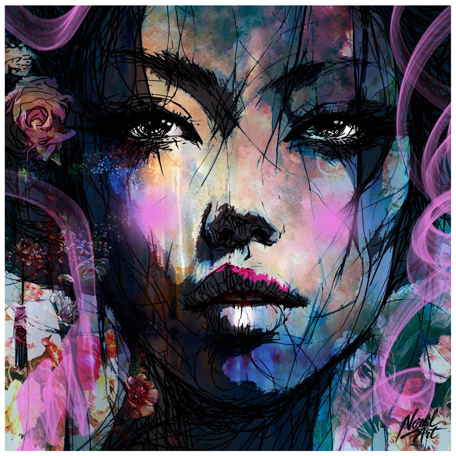 Œuvre Trace l’amour Norel Art