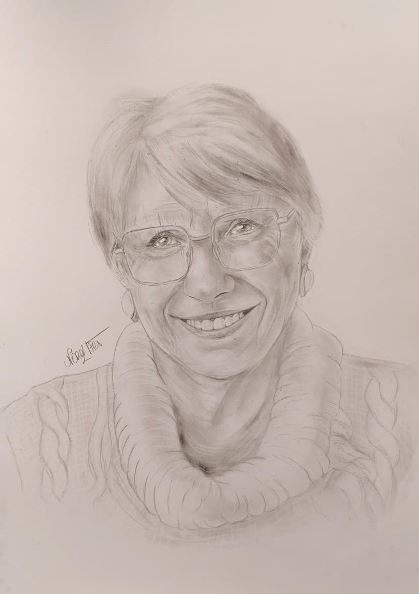 Portrait sur commande en noir et blanc
