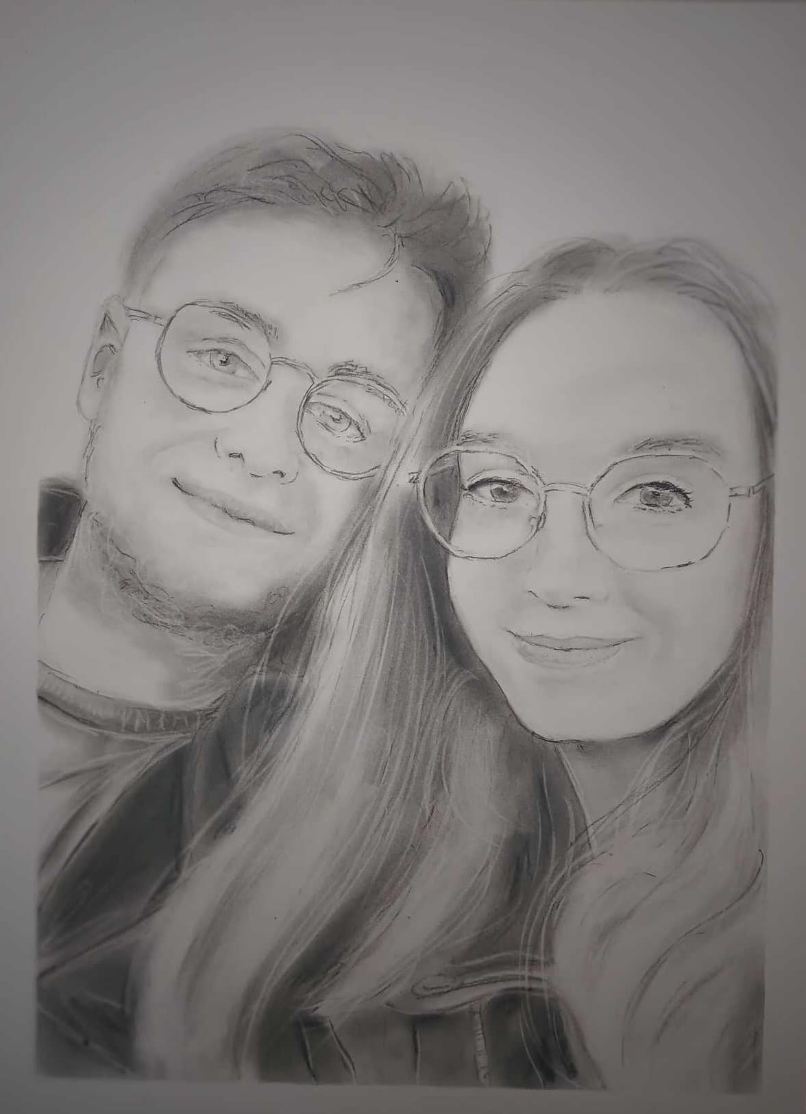 Portrait hommage à partir d’un souvenir