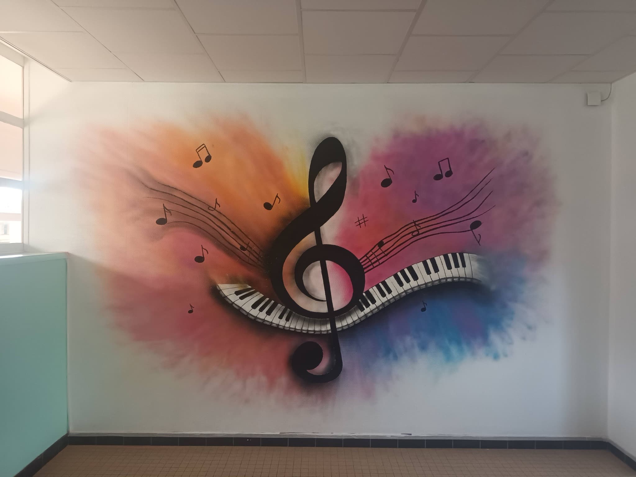 Inspiration de fresque murale graphique